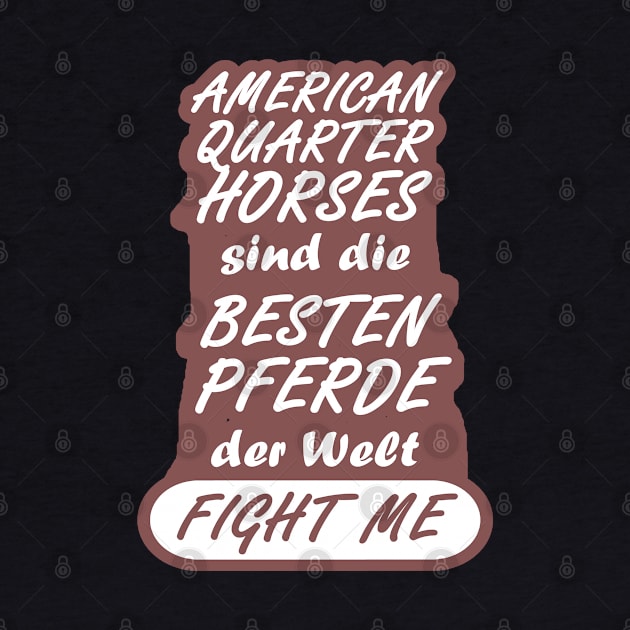 Pferderasse American Quarter Pferd Geschenk by FindYourFavouriteDesign